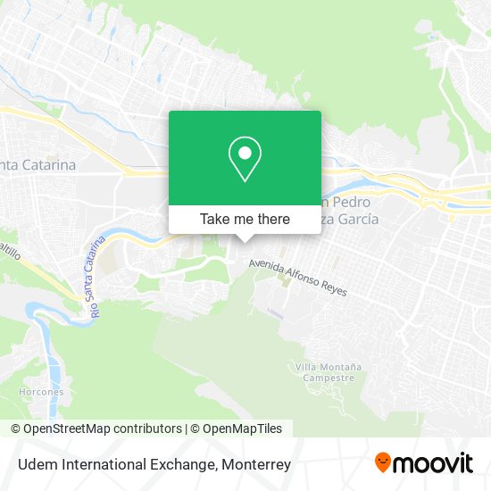 Udem International Exchange map