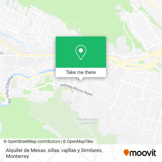 Alquiler de Mesas, sillas, vajillas y Similares map