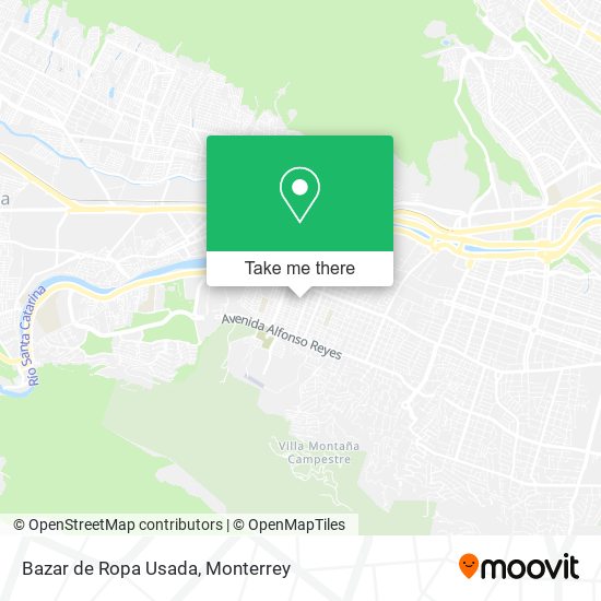 Mapa de Bazar de Ropa Usada