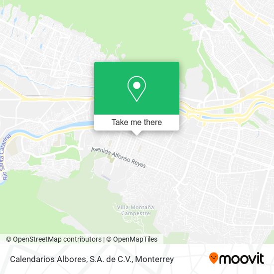 Calendarios Albores, S.A. de C.V. map