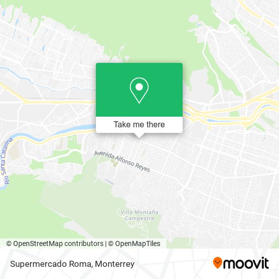 Mapa de Supermercado Roma