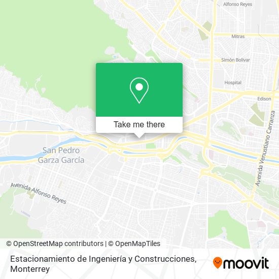 Mapa de Estacionamiento de Ingeniería y Construcciones