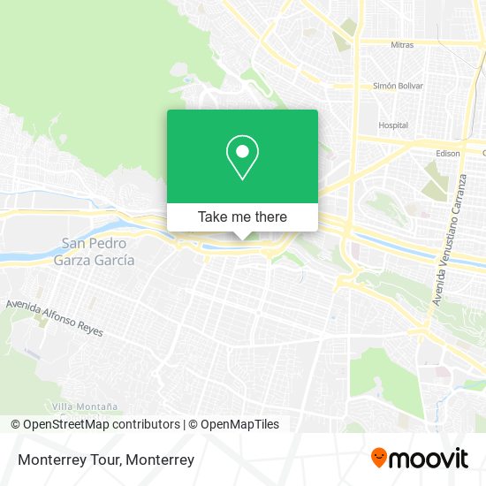 Mapa de Monterrey Tour