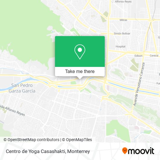 Mapa de Centro de Yoga Casashakti