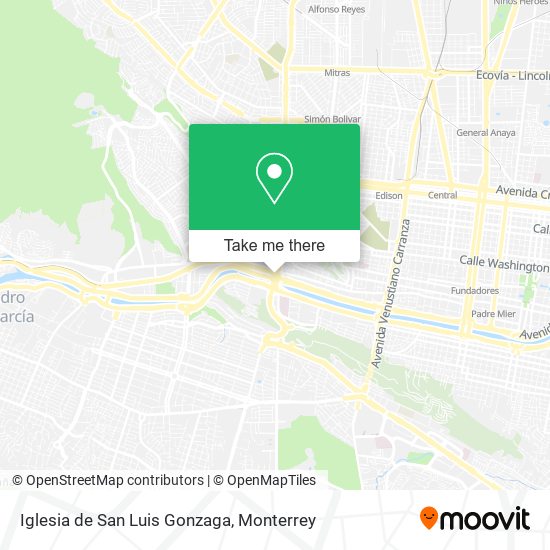 Mapa de Iglesia de San Luis Gonzaga