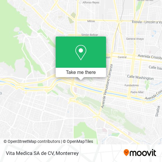 Vita Medica SA de CV map