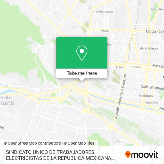 Mapa de SINDICATO UNICO DE TRABAJADORES ELECTRICISTAS DE LA REPUBLICA MEXICANA