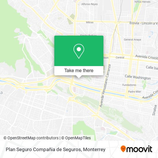 Plan Seguro Compañia de Seguros map