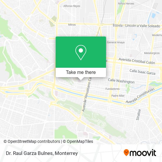 Dr. Raul Garza Bulnes map