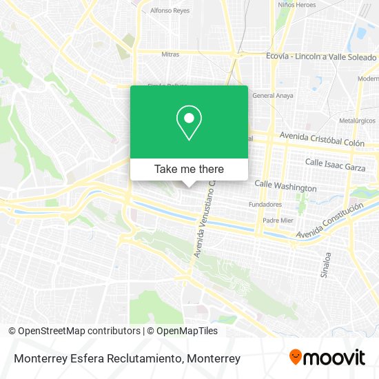 Monterrey Esfera Reclutamiento map
