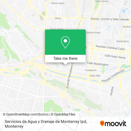 Servicios de Agua y Drenaje de Monterrey Ipd map