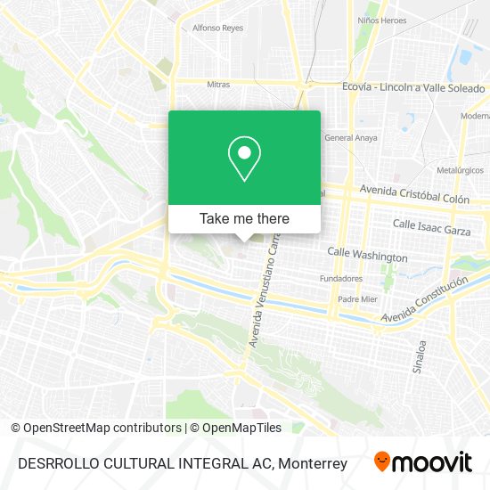 DESRROLLO CULTURAL INTEGRAL AC map