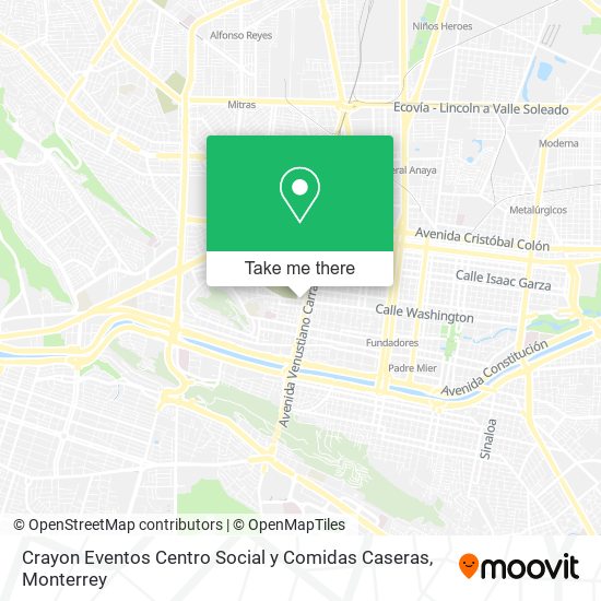 Crayon Eventos Centro Social y Comidas Caseras map