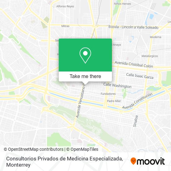 Mapa de Consultorios Privados de Medicina Especializada