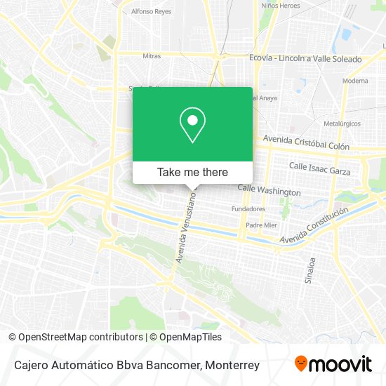 Cajero Automático Bbva Bancomer map