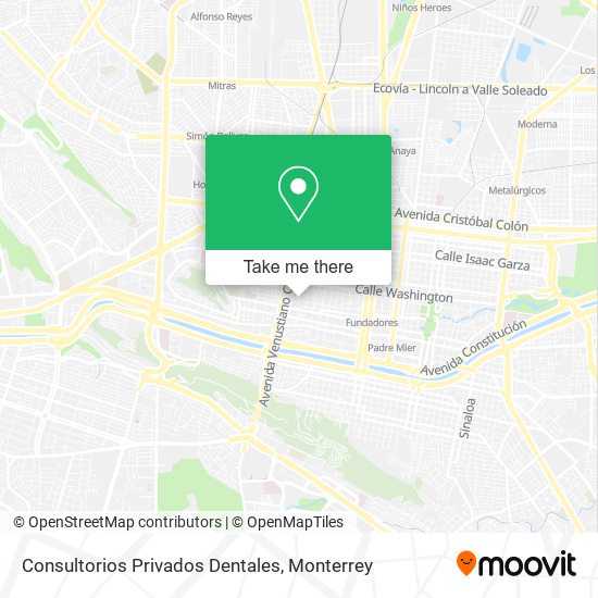 Consultorios Privados Dentales map