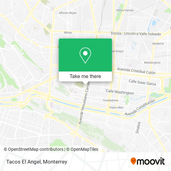 Mapa de Tacos El Angel