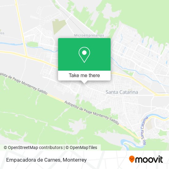 Empacadora de Carnes map