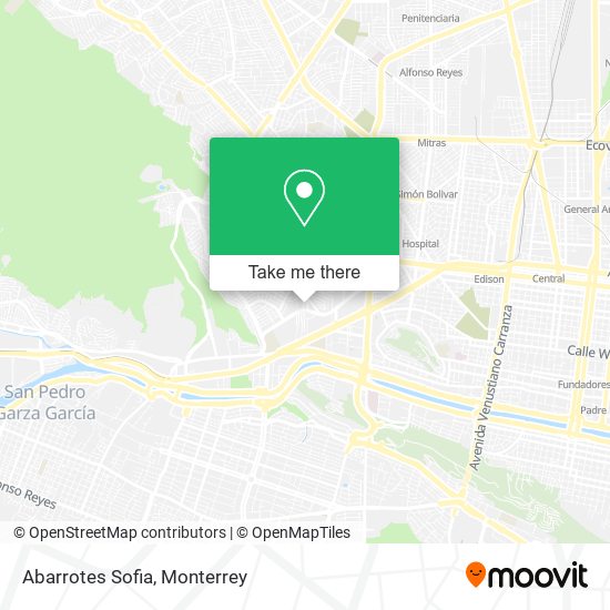 Abarrotes Sofia map