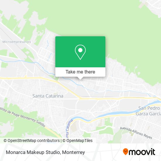 Mapa de Monarca Makeup Studio