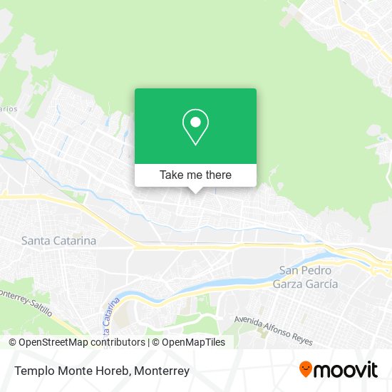 Mapa de Templo Monte Horeb