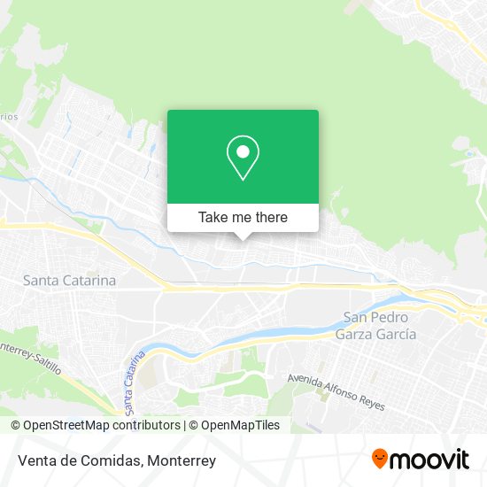 Venta de Comidas map