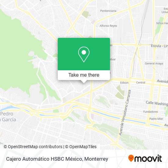 Cajero Automático HSBC México map