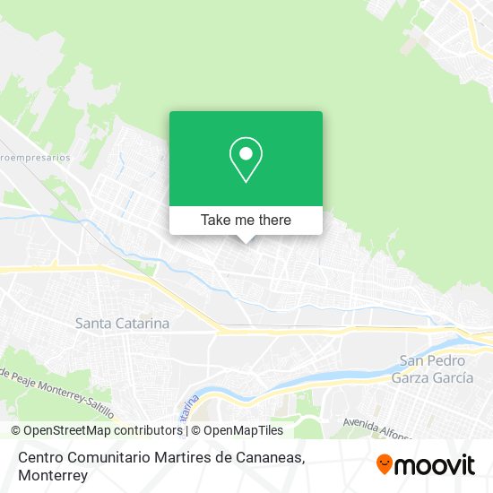 Mapa de Centro Comunitario Martires de Cananeas