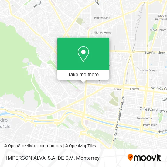 Mapa de IMPERCON ALVA, S.A. DE C.V.