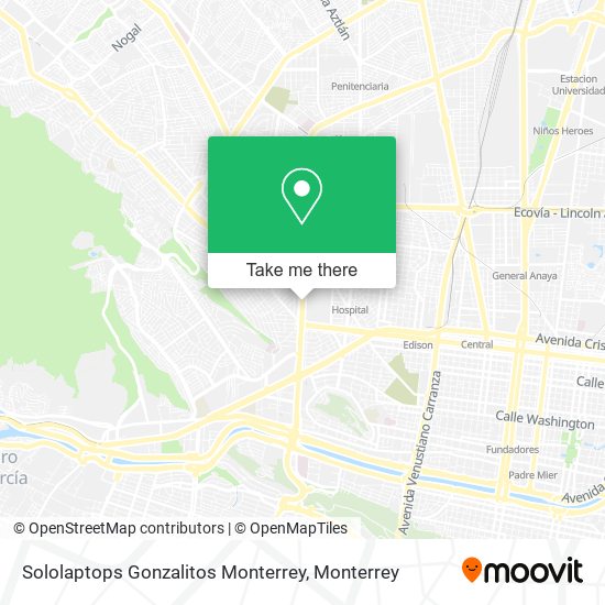 Sololaptops Gonzalitos Monterrey map