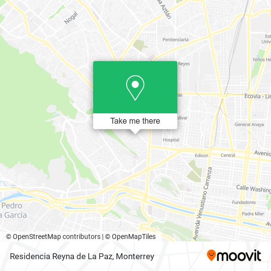 Residencia Reyna de La Paz map