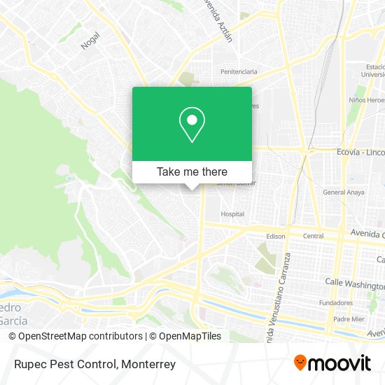 Mapa de Rupec Pest Control