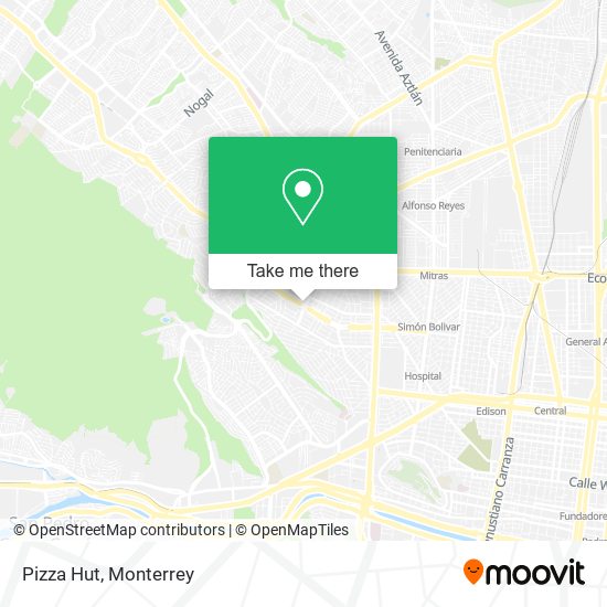 Pizza Hut map