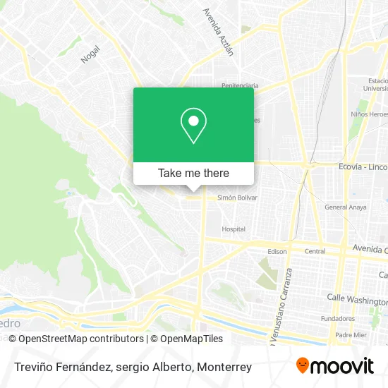 Treviño Fernández, sergio Alberto map