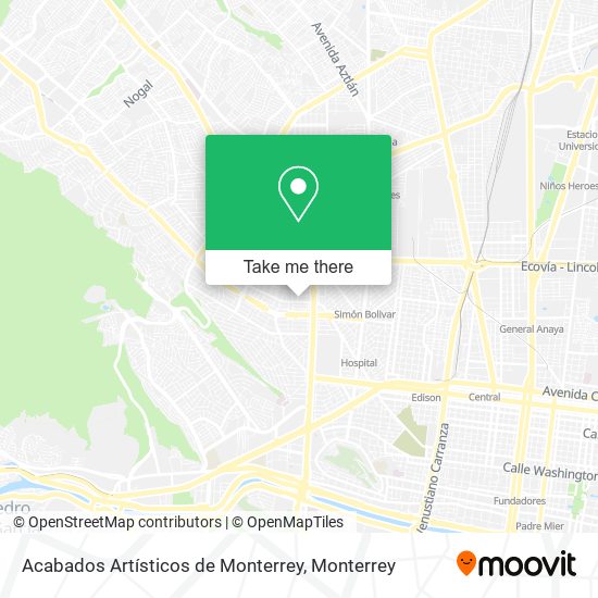 Acabados Artísticos de Monterrey map