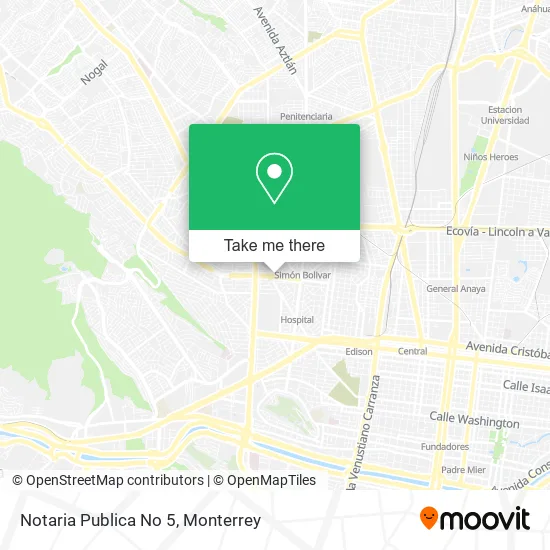 Notaria Publica No 5 map