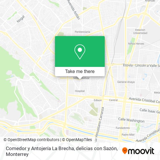 Comedor y Antojería La Brecha, delicias con Sazón map