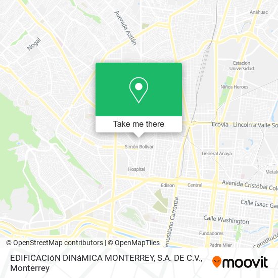 EDIFICACIóN DINáMICA MONTERREY, S.A. DE C.V. map