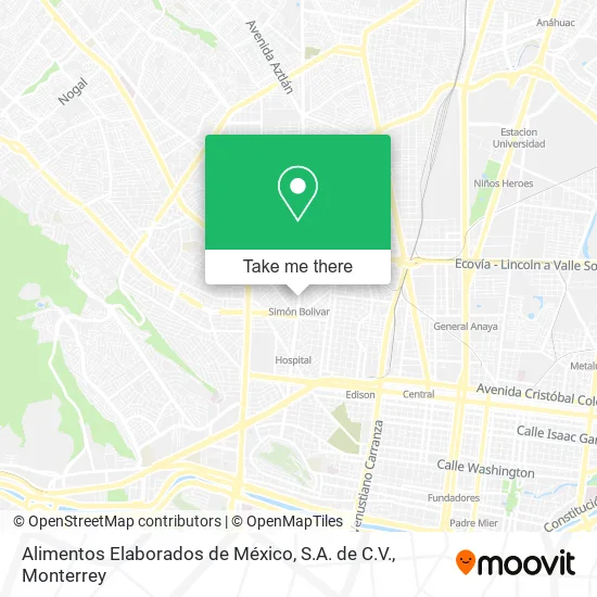 Alimentos Elaborados de México, S.A. de C.V. map