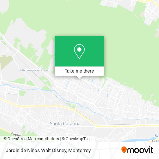 Jardin de Niños Walt Disney map