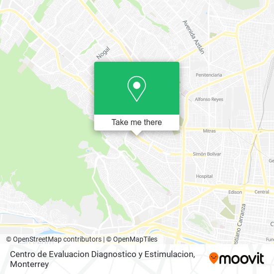 Centro de Evaluacion Diagnostico y Estimulacion map