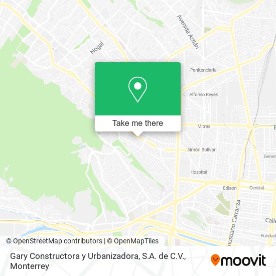 Gary Constructora y Urbanizadora, S.A. de C.V. map