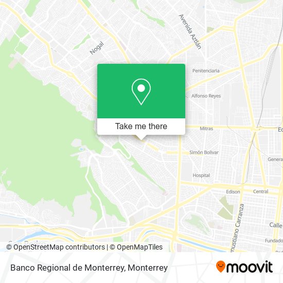 Banco Regional de Monterrey map