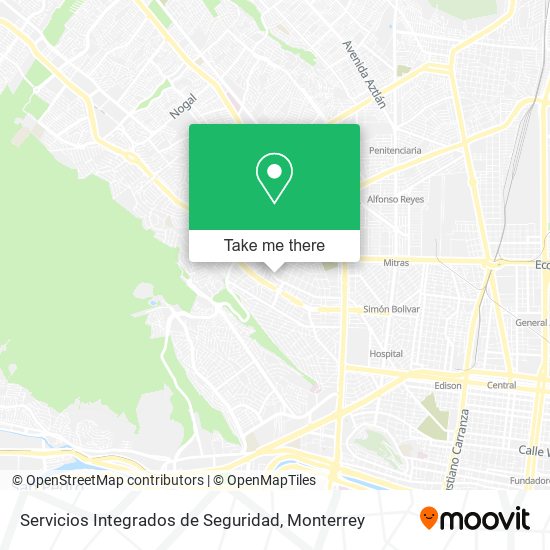 Mapa de Servicios Integrados de Seguridad