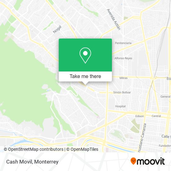 Cash Movil map