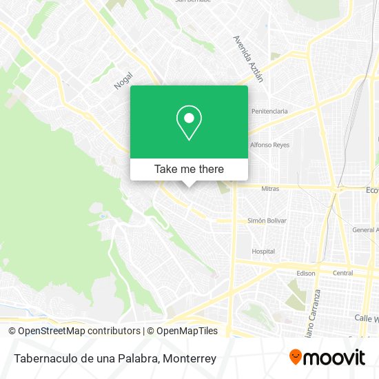 Tabernaculo de una Palabra map