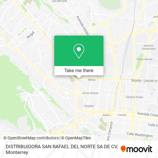 Mapa de DISTRIBUIDORA SAN RAFAEL DEL NORTE SA DE CV