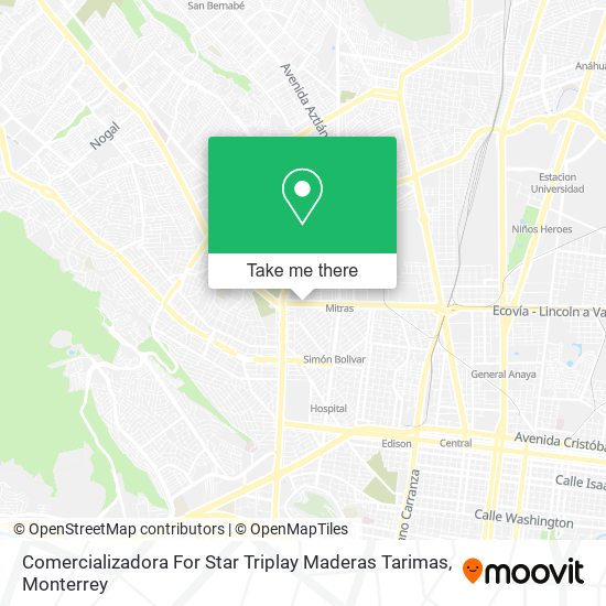 Comercializadora For Star Triplay Maderas Tarimas map
