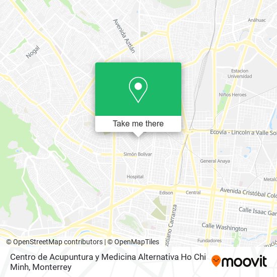 Mapa de Centro de Acupuntura y Medicina Alternativa Ho Chi Minh