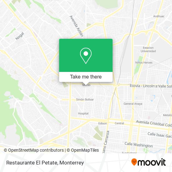 Mapa de Restaurante El Petate